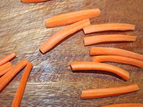 Закуска с бальзамическими помидорами и морковью